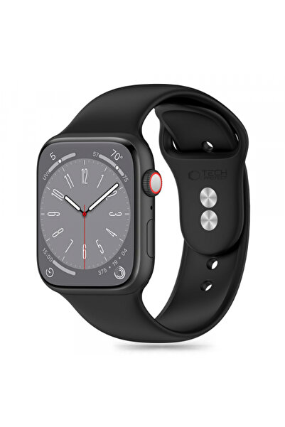 Tech-Protect Θήκη για Apple Watch, Tech-Protect, Σιλικόνης, Μαύρο
