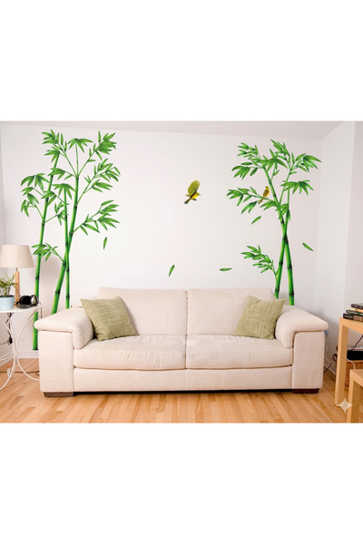 LUXER Διακοσμητικό Αυτοκόλλητο για Τοίχο και Έπιπλα, Σχέδιο Μπαμπού και Κολιμ...