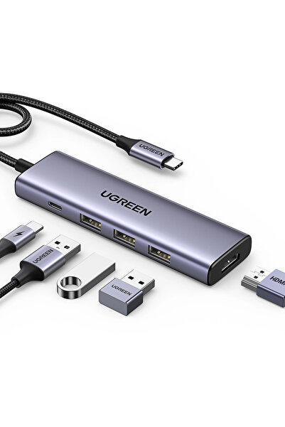 OEM UGREEN - Σταθμός Σύνδεσης Cm511 (15597) - Γρήγορη Φόρτιση, USB-C σε 3x US...