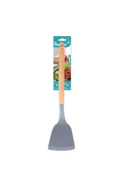 Chefline Silicone Turner with Wooden Handle