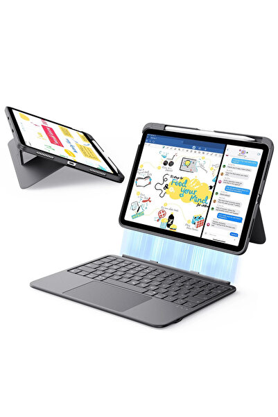 ESR Husa pentru tableta iPad 10th generation, ESR, Keyboard Case, Gray