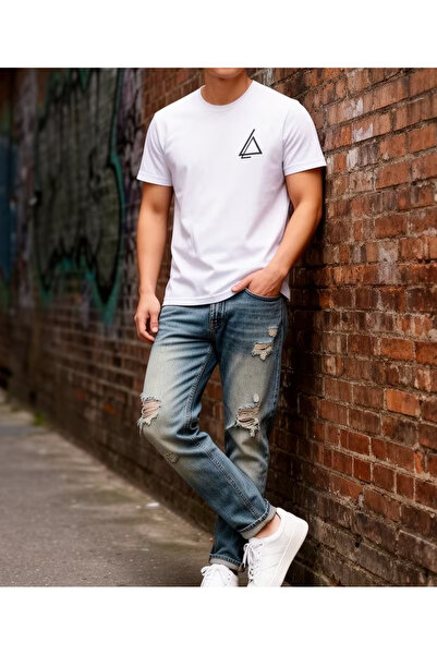 LİNA06 Men'S Stylish Casual Print Short-Sleeve T-Shirt, Comfortable And Versa...