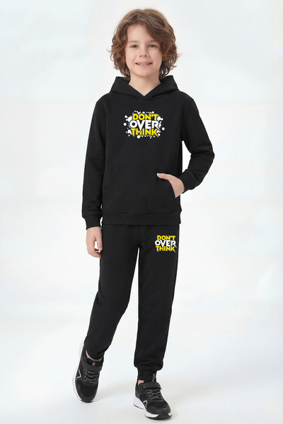 panios kids Σετ φόρμας για αγόρια με κουκούλα, τσέπη καγκουρό και λεπτομέρεια...