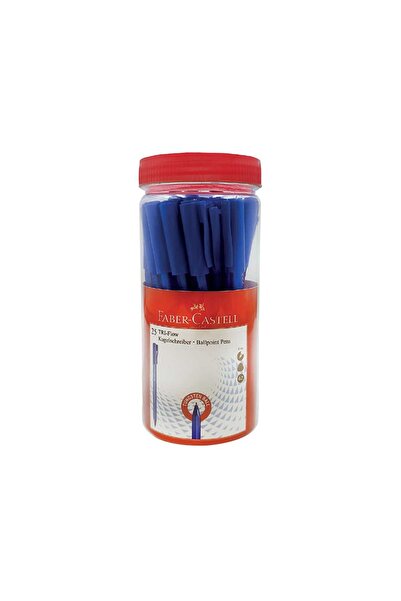 Faber Castell Faber-Castell Triflow Ball Pen 0.7mm 25Pc Blue