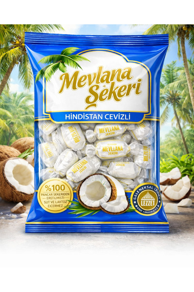 SUFİ TESBİH & ESANS VE HEDİYELİK Hindistan Cevizli Mevlana Şekeri – Glikozsuz...