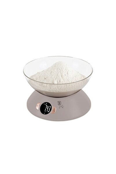 Berlinger Haus Cântar de bucătărie cu bol 5 kg Taupe BH 9616