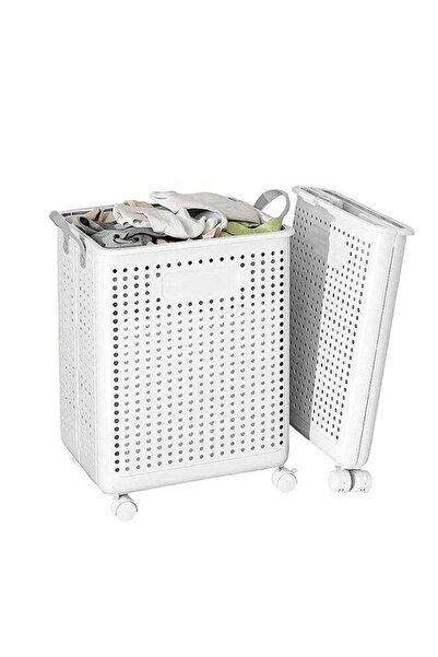 Generic Foldable Laundry Basket with Wheels and Handle Large Capacity Laundry...
