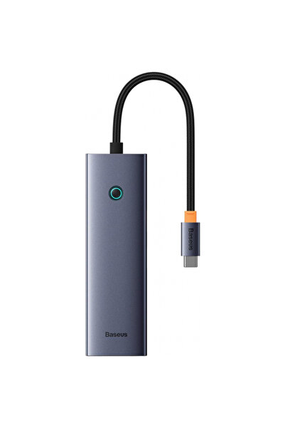 Baseus Διανομέας USB-C UltraJoy, 4 X USB-A 3.0 - 1 X USB-C - 1 X HDMI, Γκρι B...