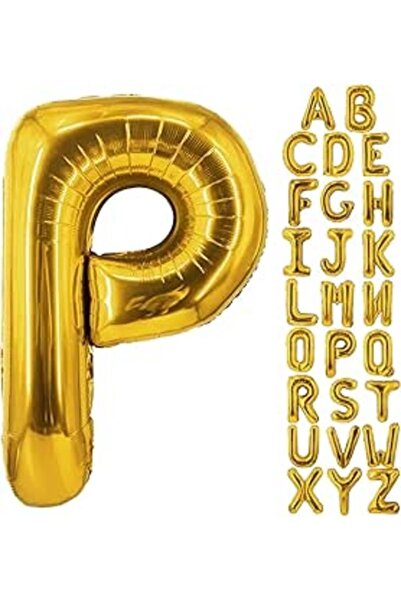 Genierc Letter Balloons 40 Inch Foil Gold P