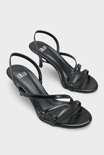 LOJO Γυναικεία οβάλ πέδιλα με κομψή λεπτή λωρίδα και λεπτομέρεια, καθημερινά ...