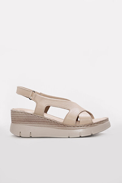 FAST STEP Дамски сандали на платформа от естествена кожа 621ZA1405