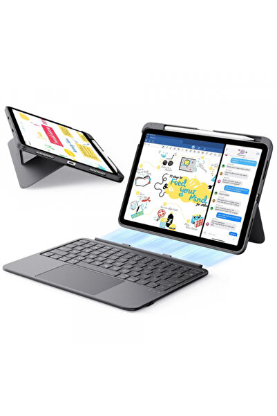 ESR Husa pentru tableta iPad Air 11 inch, ESR, Keyboard Case, Gray