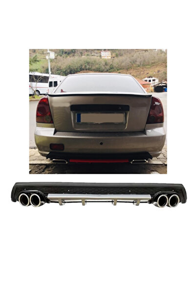 OTO H.İ.T. HYUNDAİ ACCENT ADMİRE UYUMLU BODY KİT DİFÜZÖR 4 ÇIKIŞ YUVARLAK GRİ...
