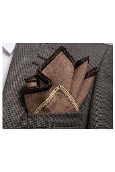 Exve Exclusive Χειροποίητο πλεκτό αξεσουάρ τσέπης διπλού χρώματος με λεπτομέρ...