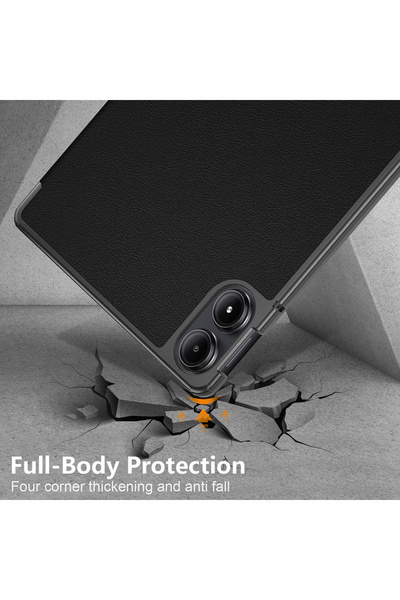 CLICK Techsuit - FoldPro - Xiaomi Redmi Pad Pro/ Redmi Pad Pro 5G/ Poco Pad - Black, protectie antisoc