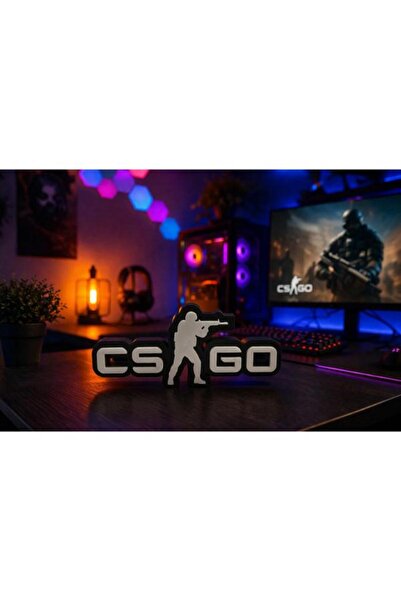 MisterionStudio GAMER CS:GO Masaüstü Dekoru -Gamer Hediyelik | Masaüstü Duvar...