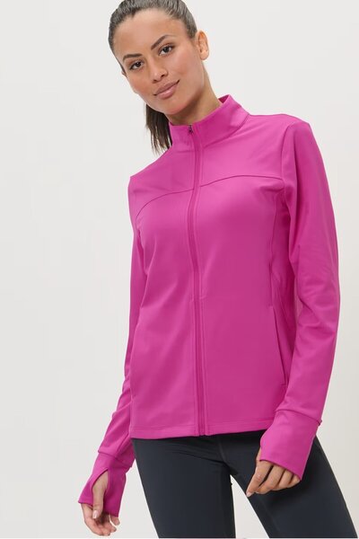 Tchibo Women Sportswear Fit Long Sleeve Training Jacket, Pink