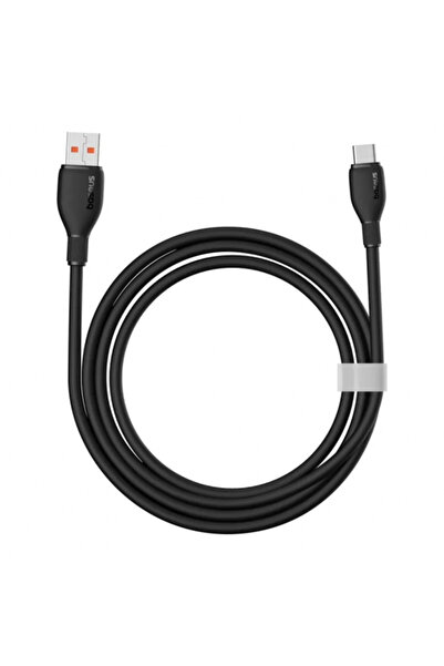 Baseus Cablu Date si Incarcare USB-A - USB-C Pudding, 100W, 1.2m, Negru P1035...