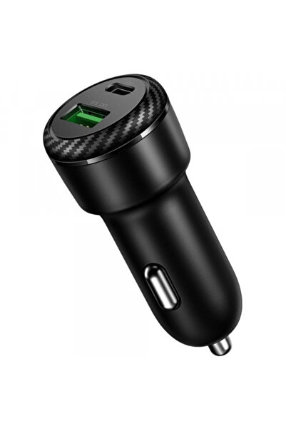 OEM Incarcator Auto McDodo Cc-5970, 38W, 3A, 1 X USB-A - 1 X USB-C, Negru
