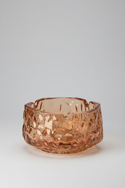 İpek Porselen Γυάλινο τασάκι 10,5 εκ. σε χρώμα μελί – Μοντέρνο και διακοσμητι...