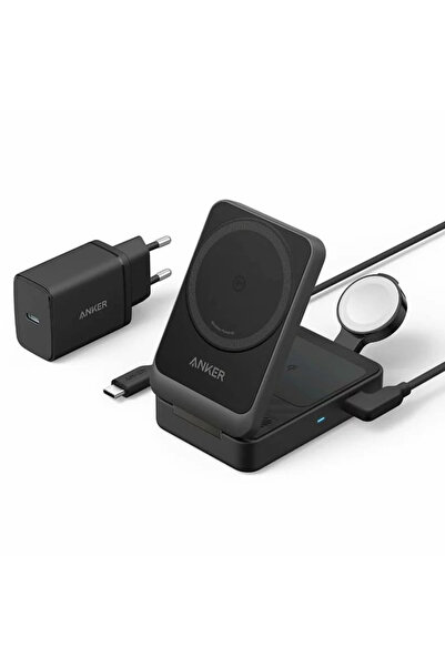 Anker Stație de încărcare Maggo 3 în 1 (B2557311) - QI2, Pentru Apple, 15W, C...