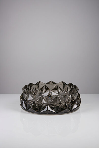 İpek Porselen Μοντέρνας Σχεδίασης Διαφανές Γυάλινο Τασάκι 10,5 εκ.