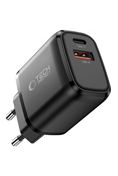 Tech-Protect Nca45w Φορτιστής Δικτύου, 45W, 3A, 1 Θύρα USB-A - 1 Θύρα USB-C, ...