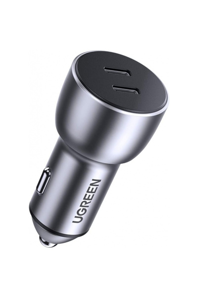 OEM UGREEN Cd213 Φορτιστής Αυτοκινήτου, 36W, 3A, 2 X USB-C, Γκρι