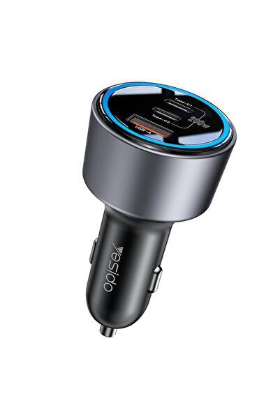 OEM Yesido - Φορτιστής Αυτοκινήτου (Y59) - 2x USB-C, USB-A, 200W, Γρήγορη Φόρ...