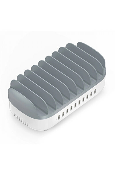 OEM Orico Duk-10P-V1 Σταθμός Φόρτισης, 120W, 2.4A, 10 Θύρες USB-A, Λευκό