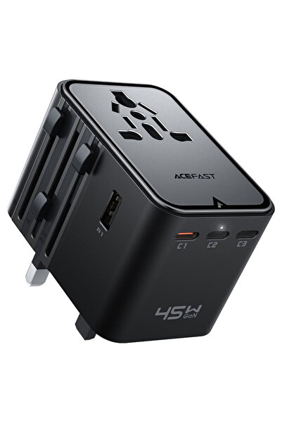 Acefast Προσαρμογέας Ταξιδίου (Z8) - 3x USB-C, 2x USB, ΕΕ, ΗΒ, Αυστραλία, ΗΠΑ...
