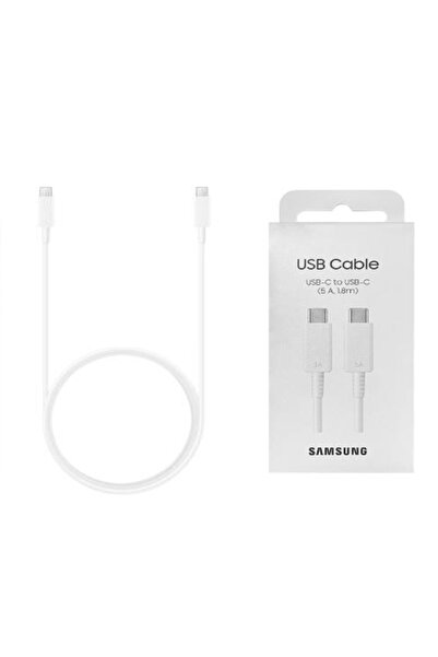 Samsung Γνήσιο Καλώδιο Δεδομένων (Ep-Dx510jwegeu) - USB-C σε USB-C Γρήγορης Φ...