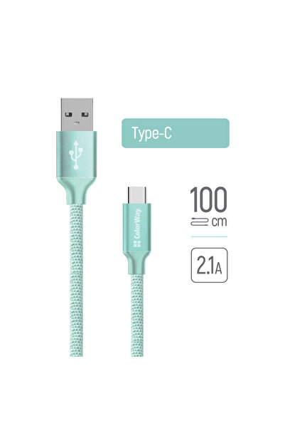 OEM ColorWay - Καλώδιο Δεδομένων (Cw-Cbuc003-Mt) - USB 2.0 σε USB-C, Για Συγχ...