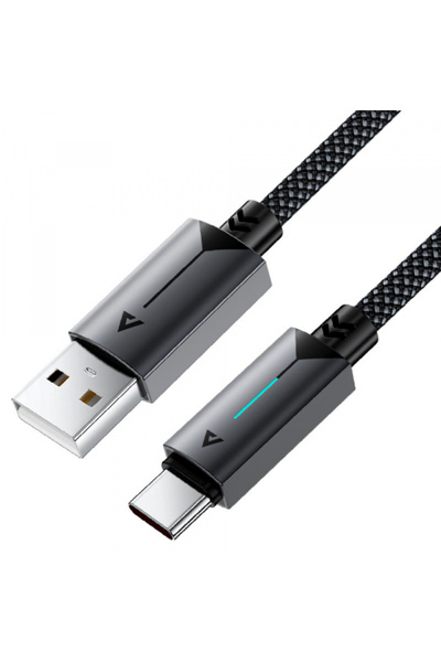 Acefast Cablu Date si Incarcare USB-A - USB-C C19-04, 18W, 1.2m, Negru