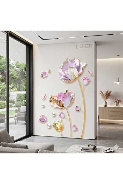 LUXER Διακοσμητικό Αυτοκόλλητο  "Κρυογονικά Τριαντάφυλλα ", Φλοράλ Σχέδιο, Ρο...