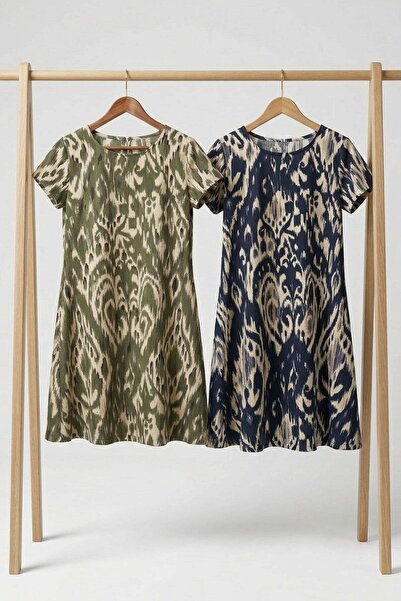 COTENCONCEPT Φόρεμα 2 τεμαχίων ντραπέ Άνετο χτενισμένο βαμβακερό ύφασμα