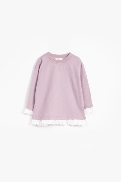 blumi kids Lace Detailed Long Sleeve T-Shirt