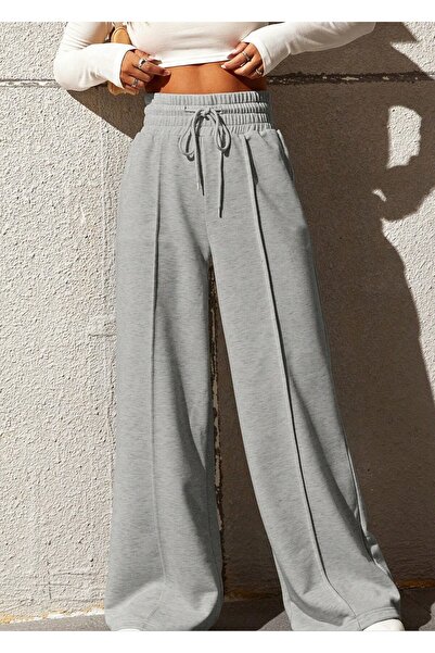 Sun Victoria Γυναικείο παντελόνι φόρμας με εξαιρετικά ψηλή μέση και φαρδιά μπ...