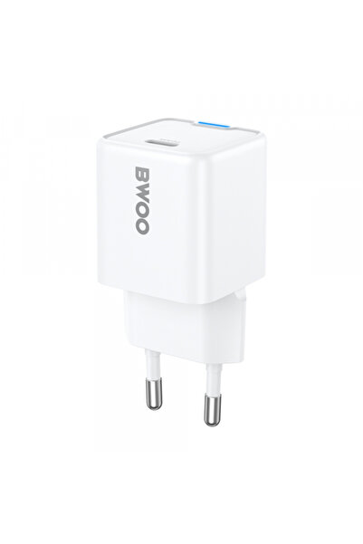 OEM BWOO Cda211 Φορτιστής τοίχου, 30W, 3A, 1 X USB-C, Λευκό