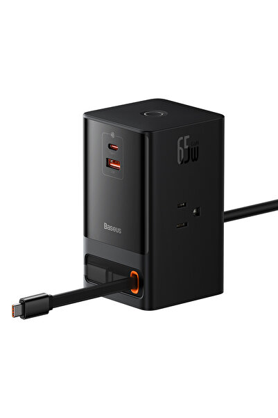 Baseus - Wall Charger Powercombo Digital Powerstrip (Pslr000101) - 3xAC, USB,...