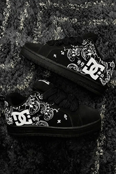 1blood Μαύρα και λευκά αθλητικά παπούτσια Midnight