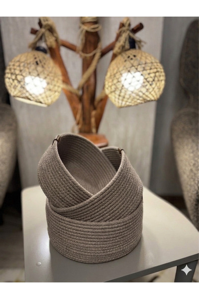 ZEMİRA TEKSTİL Ψάθινο καλάθι οργάνωσης / Οργανωτής μπάνιου / Οργανωτής πολλαπ...