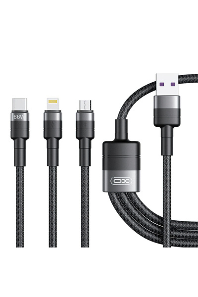 OEM Καλώδιο Φόρτισης USB-A - Lightning / Microusb / USB-C XO Design Design Nb...