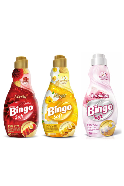 Bingo Soft Konsantre Yumuşatıcı 1440 ml Lovely-Nergis-Manolya 3 lü Set