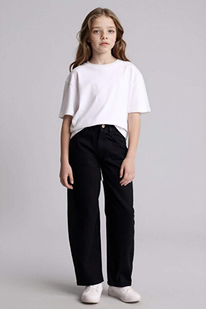 DeFacto Φαρδύ τζιν παντελόνι για κορίτσια H6075A826SP