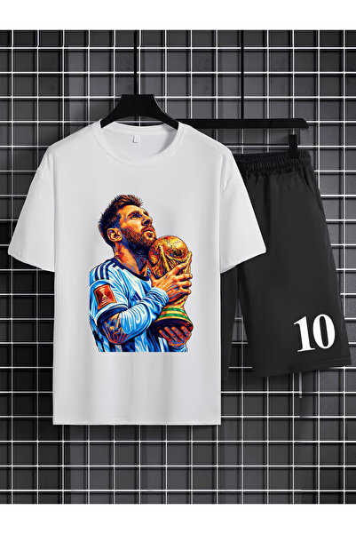 MAGORS Lionel "The Goat" Messi Printed 100% Cotton Crewneck Children's T-Shir...