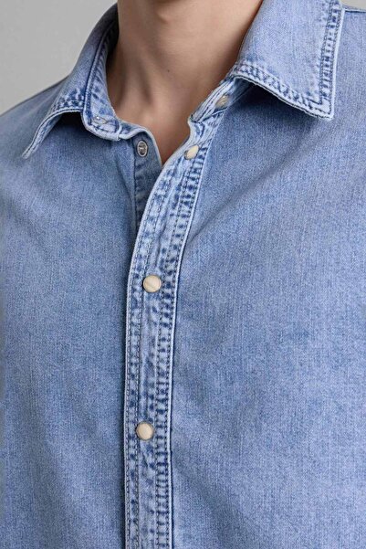 DeFacto Κανονικό εφαρμοστό βαμβακερό μακρυμάνικο πουκάμισο F9012AX26SP