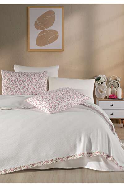 Monolisse 100% Βαμβακερό Olivia Λευκό Μονό Σετ Πικέ 160 x 230 εκ.