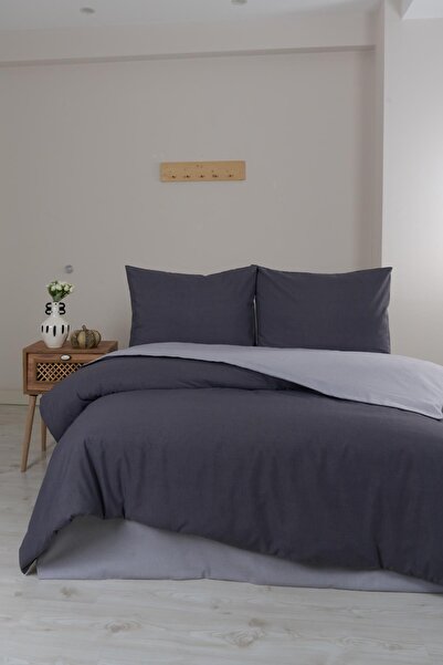 Per Class Μονό Σετ Παπλωματοθήκης Ανθρακί-Γκρι