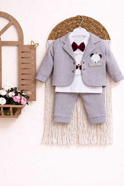 Babyim Baby Boy Bow Tie Jacket Set